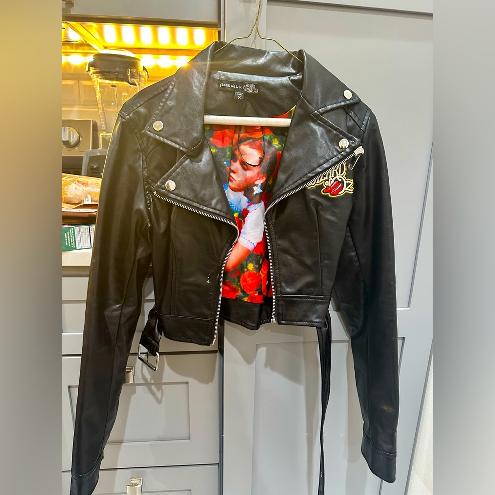 Faux leather Wizard of Oz moto jacket